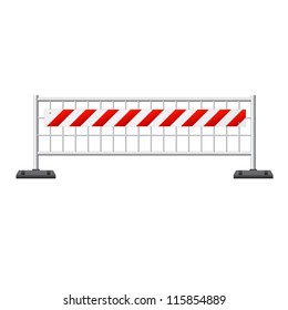 Construction barricade barrier