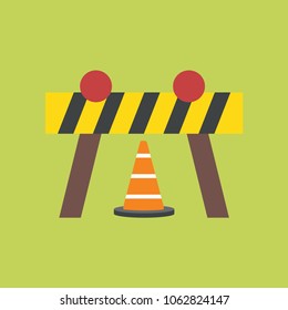 construction barrier icon