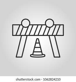 construction barrier icon