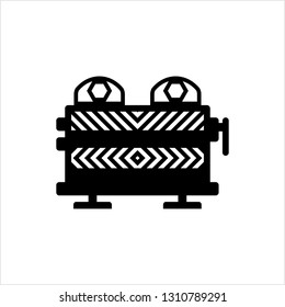 Construction Barrier Icon, Roadblock Barrier Icon Vector Art Illustration