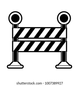 Construction barrier isolated
