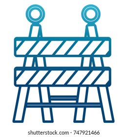 Construction barrier isolated
