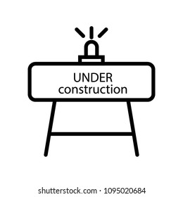 construction barrier isolated icon