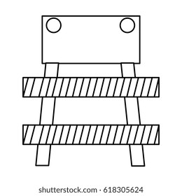 construction barrier isolated icon