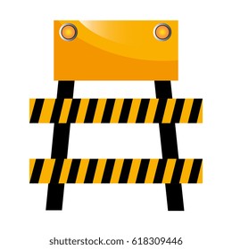 construction barrier isolated icon