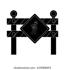 construction barrier isolated icon