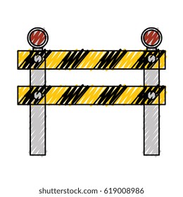 construction barrier isolated icon