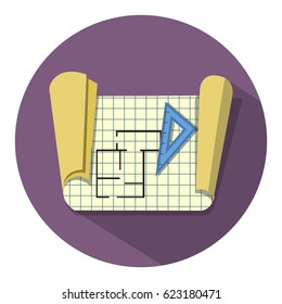 construction blue print icon