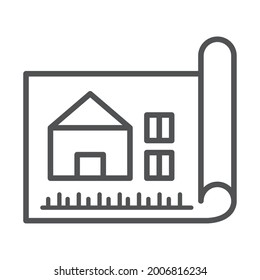 construction blueprint sketch outline style