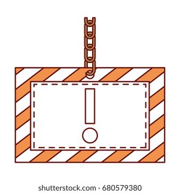construction board hanging icon