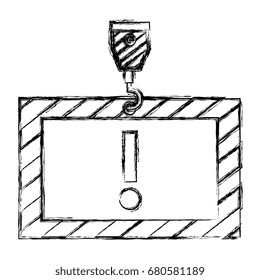 construction board hanging icon