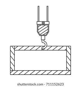 construction board hanging icon
