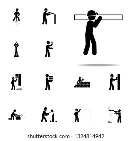construction, board worker icon. Construction People icons universal set for web and mobile