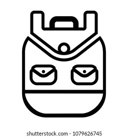 Construction box line icon