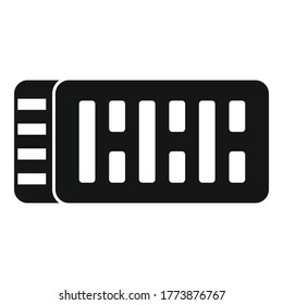 Construction brick icon. Simple illustration of construction brick vector icon for web design isolated on white background