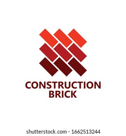 Construction Brick Logo Template Design