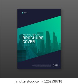 Construction brochure cover design layout. Good for real estate catalog, annual report, poster, flyer, company profile cover