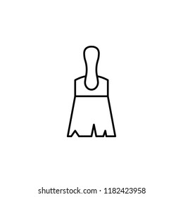construction brush concept line icon. Simple element illustration. construction brush concept outline symbol design from construction tool set. Can be used for web and mobile UI/UX