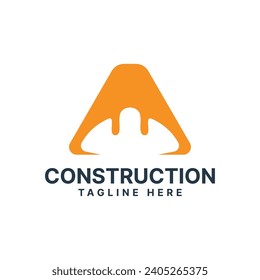 Construction Builder cap Logo design creative modern unique concept