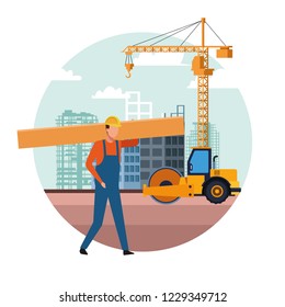 construction builder cartoon