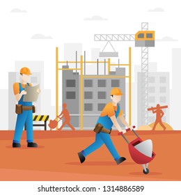 Repair Road Construction Illustration Stock Illustration 1097901920 ...