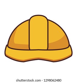 construction builder helmet cartoon