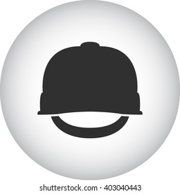 Construction builder helmet sign simple icon on  background