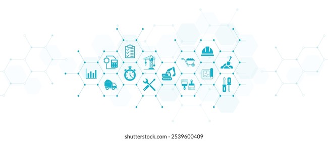 construction and building and architecture concept – vector illustration