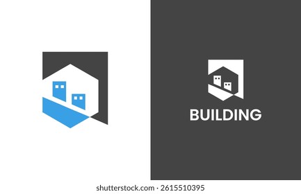 Construction, building and home icon minimal business logo design template
