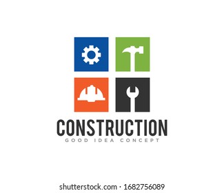 Vector de diseño de icono del logotipo de construcción
