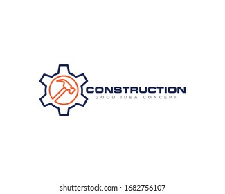 Vector de diseño de icono del logotipo de construcción