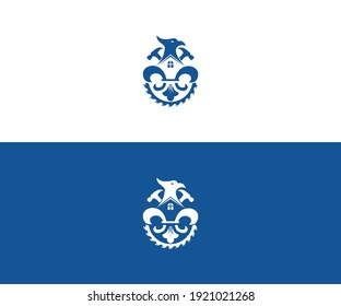 Vector de diseño de logotipo de construcción