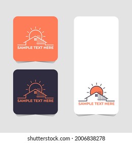 Logo-Design-Vektorgrafik für Bauwerke, Vektorgrafik.