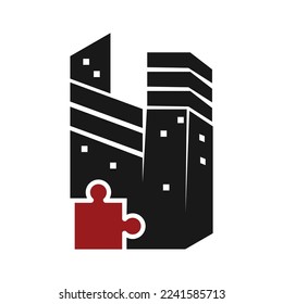 Icono del logotipo de construcción Diseño Vector Ilustración Ilustración Plantilla de identidad de marca