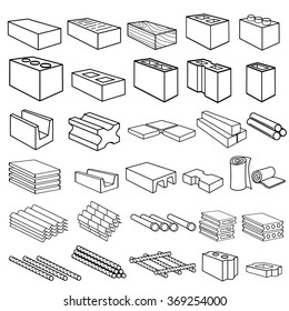 Construction Building Materials Icons