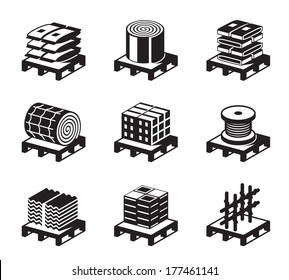 Construction and building materials - vector illustration