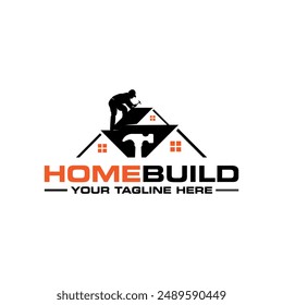 Construction Building Roofing Logo Icon Design template