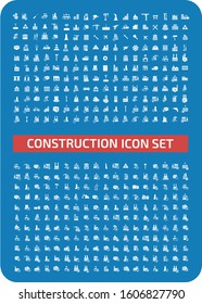 Construction and building vector icon set