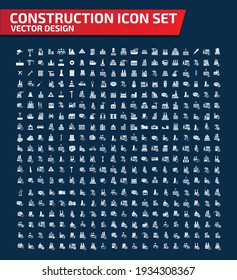 Construction And Building Vector Icon Set