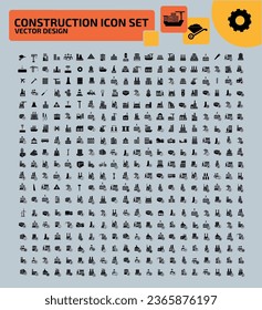 Construction And building Vector Icon Set