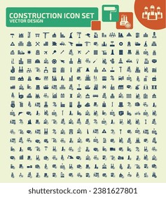 Construction And Building Vector Icon Set