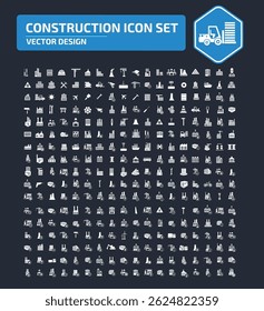 Construction And Building Vector Icon Set