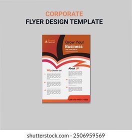 Construction Business Flyer Template, a4 flyer template, Clean Construction Flyer, Business Corporate Flyer