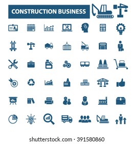 iconos del negocio de la construcción
