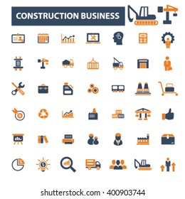 iconos del negocio de la construcción
