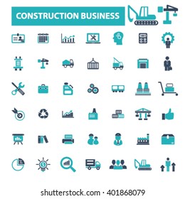 iconos del negocio de la construcción
