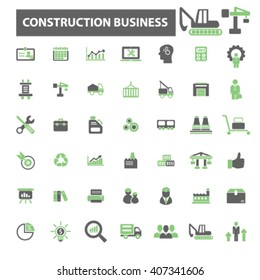 iconos del negocio de la construcción
