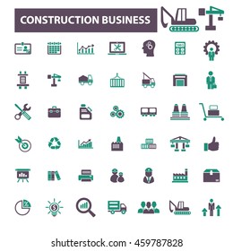 iconos del negocio de la construcción