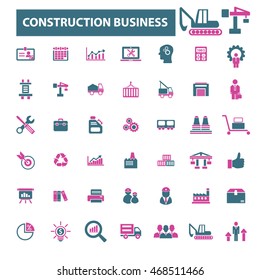 iconos del negocio de la construcción
