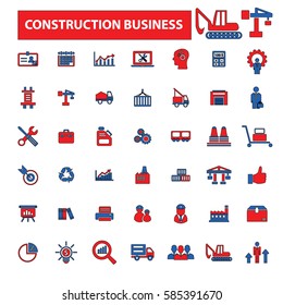 iconos del negocio de la construcción
